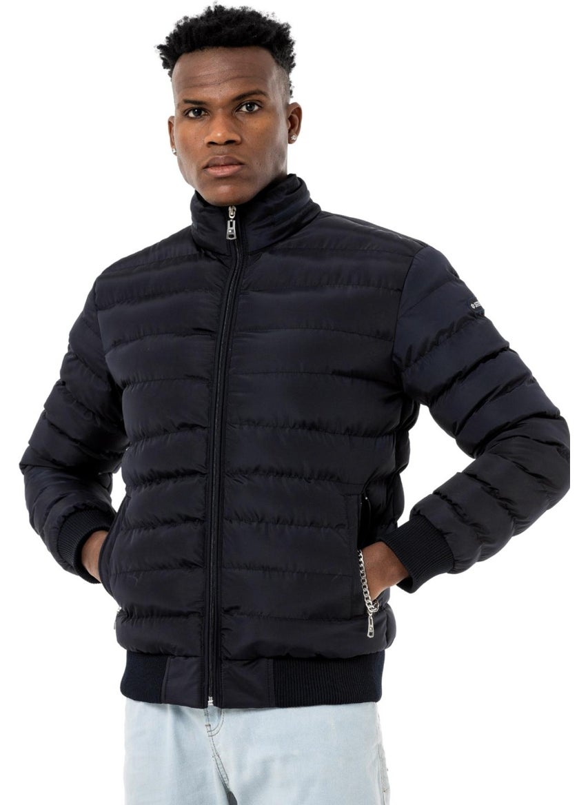 Puffer Coat Comfort Navy Blue Men's Coat M1803TL