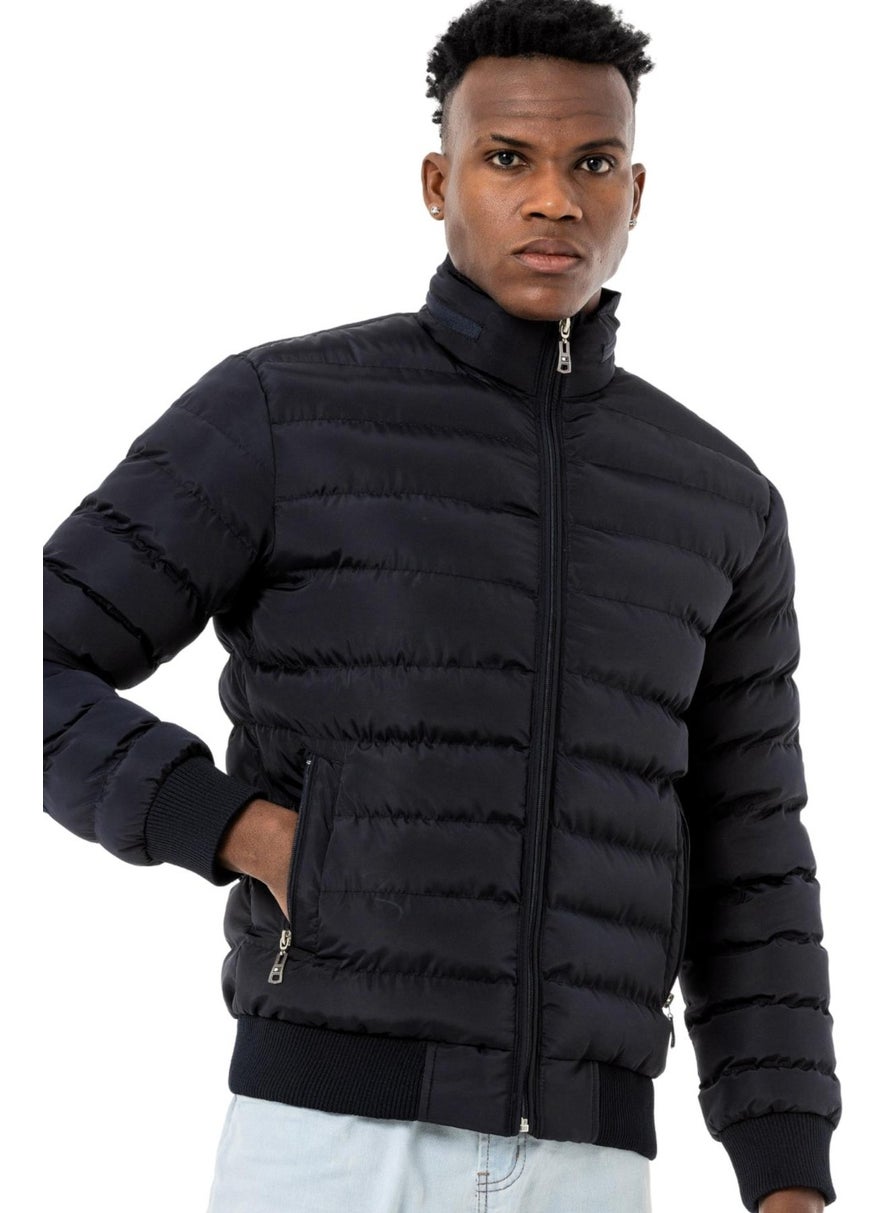 Puffer Coat Comfort Navy Blue Men's Coat M1803TL