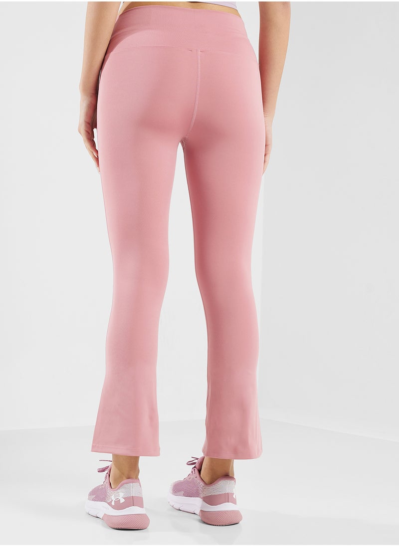 High Waist Flared Legging With Front Slit