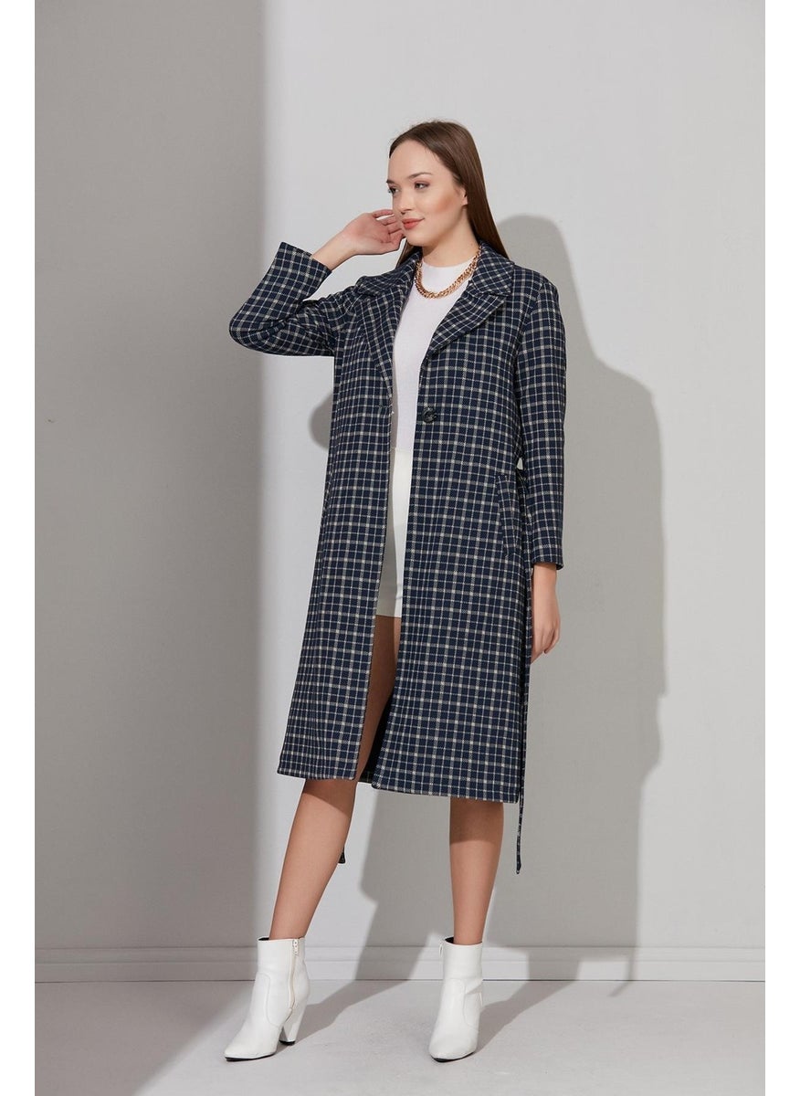 Alexandergardı Plaid Lined Coat (B22-20603)