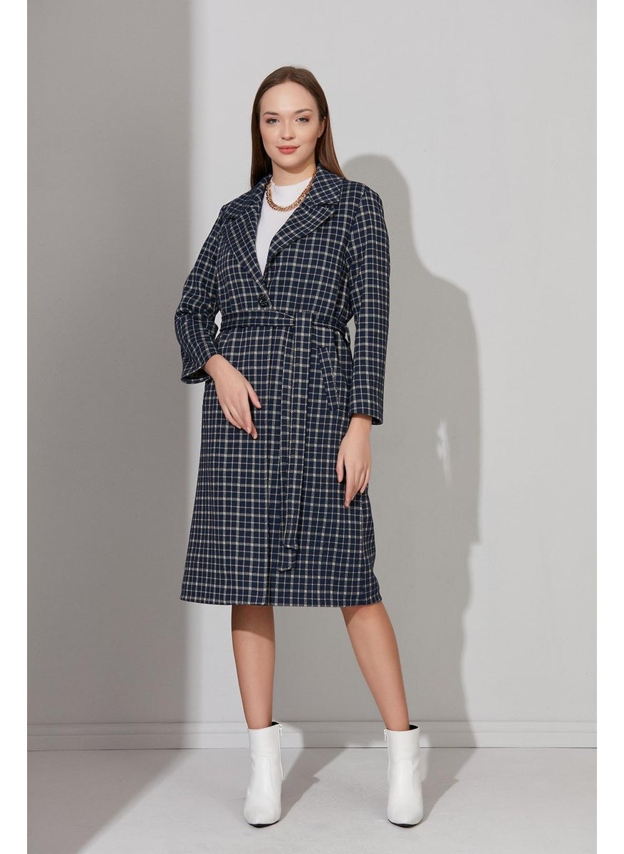 Alexandergardı Plaid Lined Coat (B22-20603)