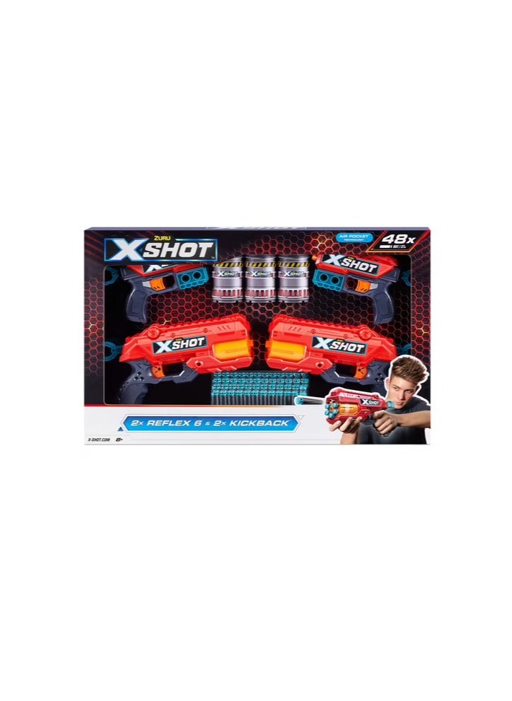 X-Shot Excel Double Kickback Double Reflex 6 Foam