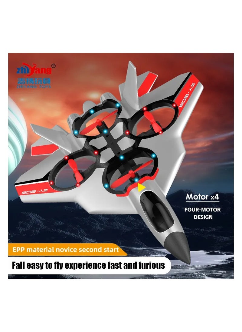 F22 RC Fighter Jet Remote Control Plane | 2.4 GHz Stunt Drone for Adults & Kids | LED Lights, 4-Channel Airplane, 4-Axis with Built-in Gyroscope