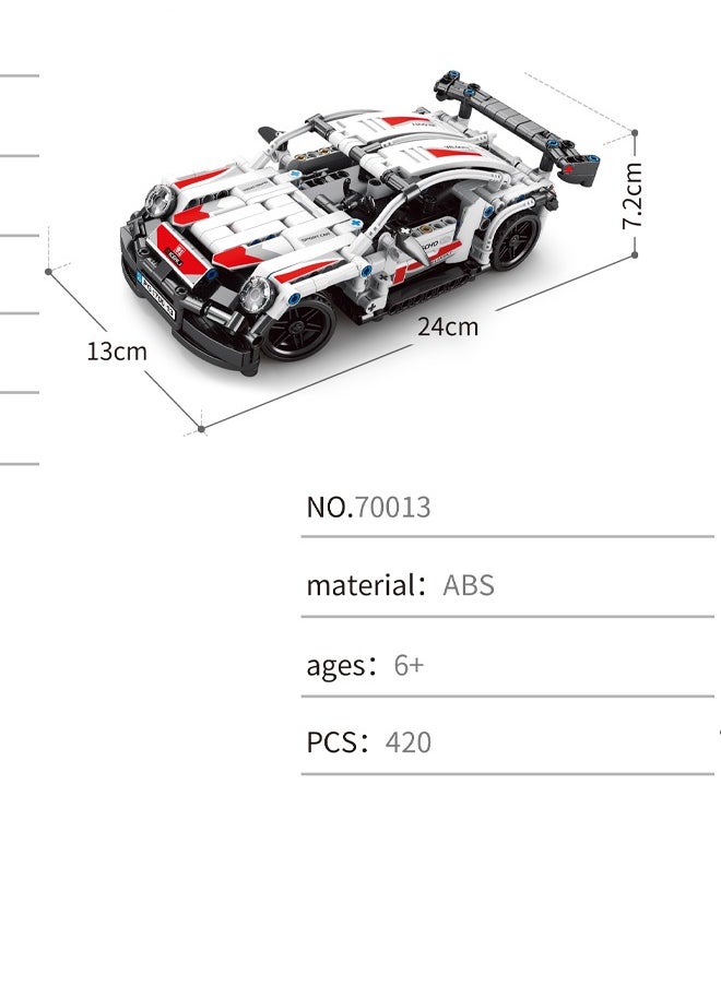 1:16 Sports Car Building Blocks Set , Gift Toy for Boys and Girls 6+ Years Old, Kids Learning and Education