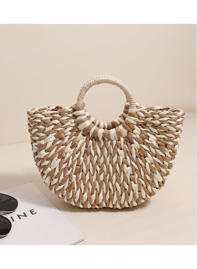 New Rattan Woven Handbag For Women