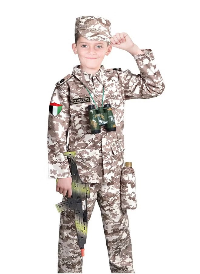 Costume for Kids, Boys Costume with Tactical Vest and Toy Accessories Gear, Perfect for Halloween, Role Play, or Themed Parties for Kids Ages 3-10 (M)