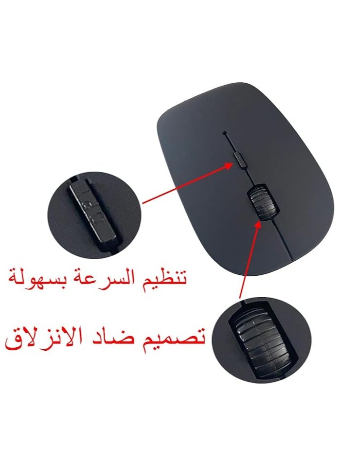 Arabic keyboard and mouse combo， 2.4G wireless connection，Ultrathin keyboard，Exquisitely designed, mini shaped and easy to carry