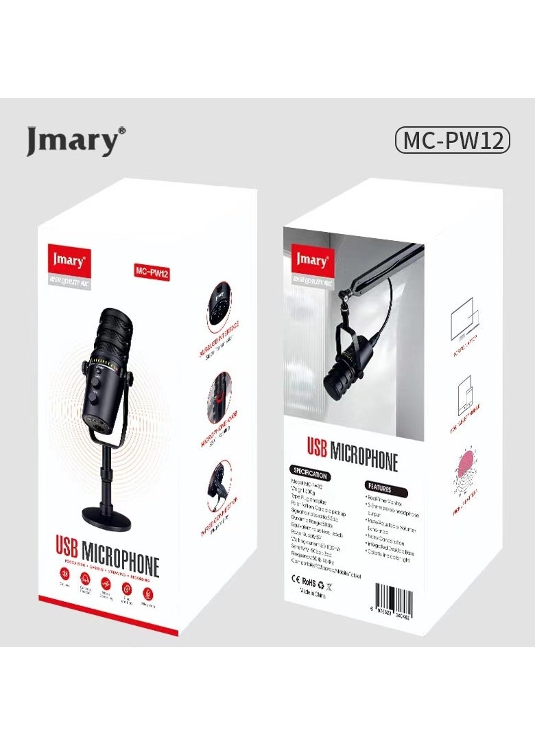 JMARY MC-PW12 USB Desktop Condenser Microphone