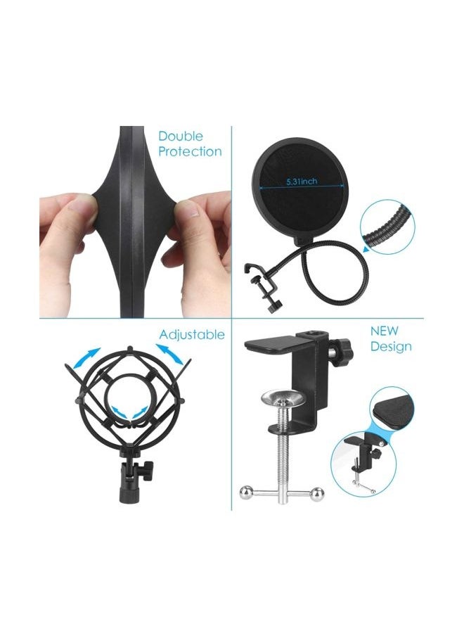 USB Microphone Kit 2V64 Black