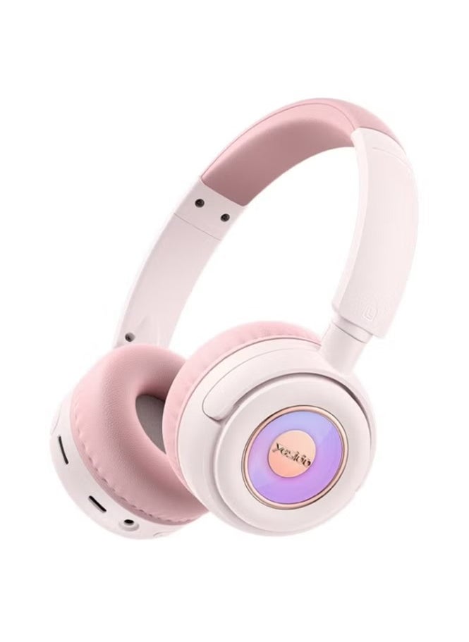 EP06 Children Over-Ear Bluetooth Wireless Stereo Music Headphone (Pink)