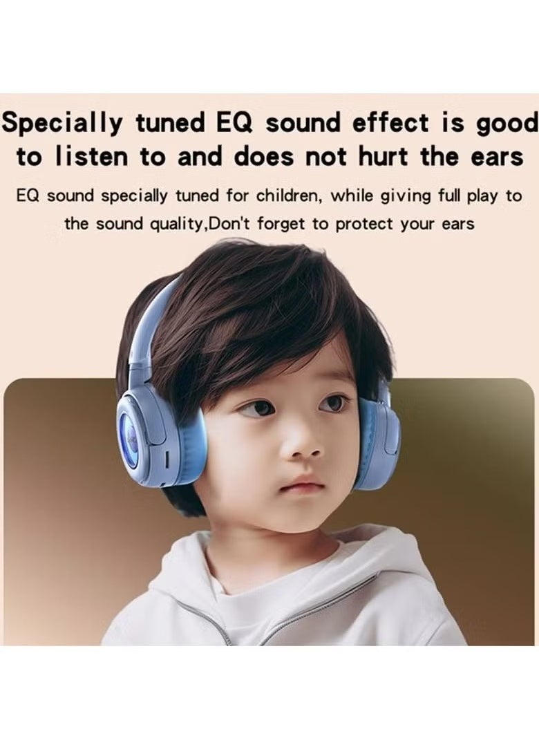 EP06 Children Over-Ear Bluetooth Wireless Stereo Music Headphone (sky blue)