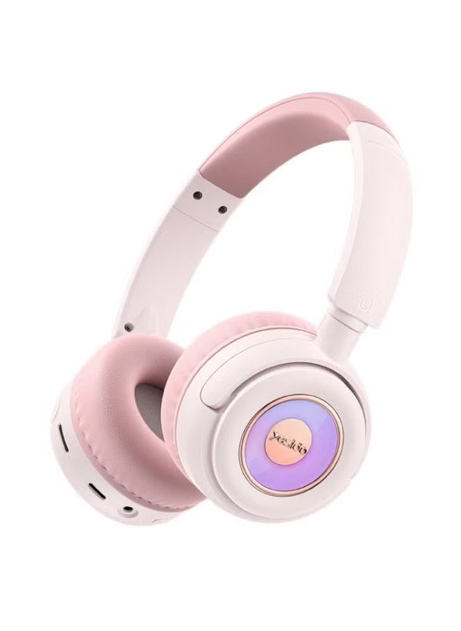 EP06 Children Over-Ear Bluetooth Wireless Stereo Music Headphone (Pink)