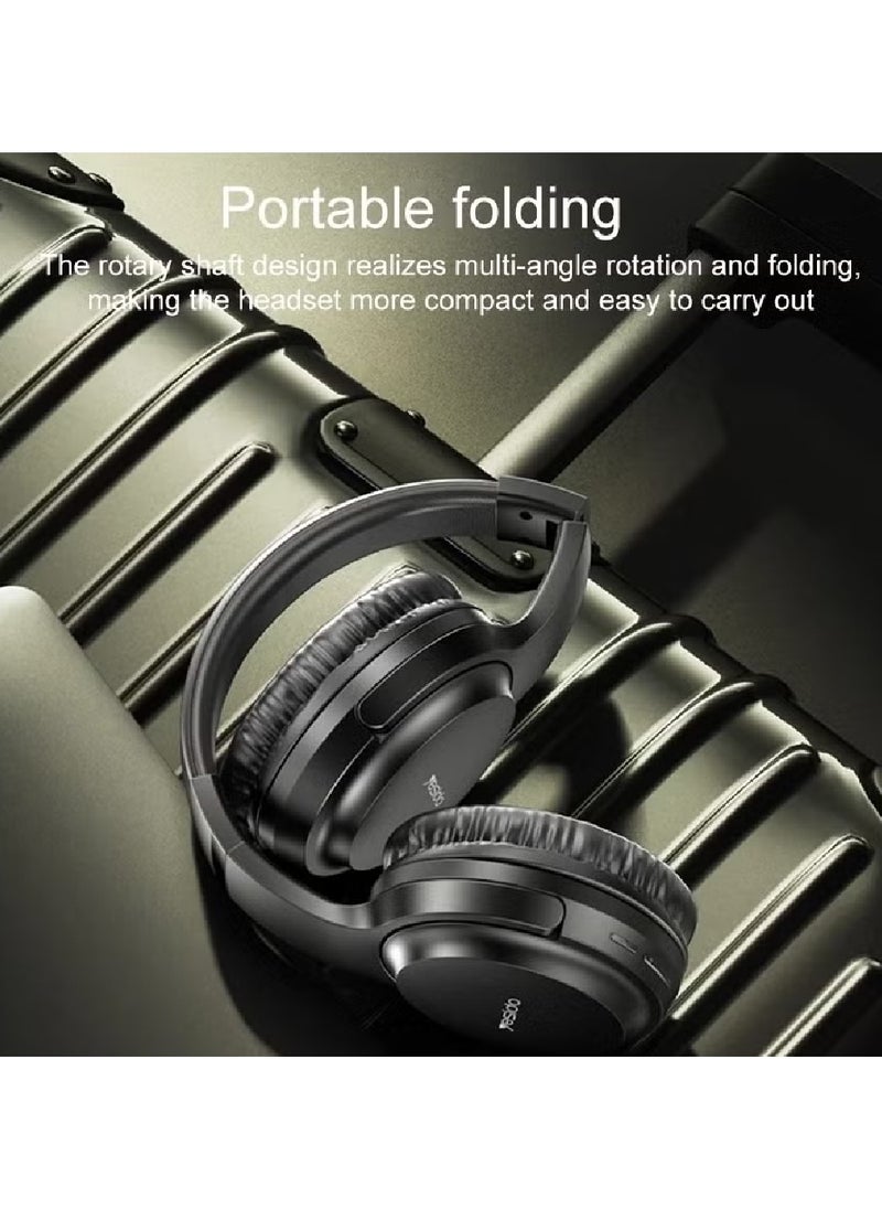 EP04 Wireless Headphones Foldable Earphones BT5.3 HD HIFI With Type-C Black