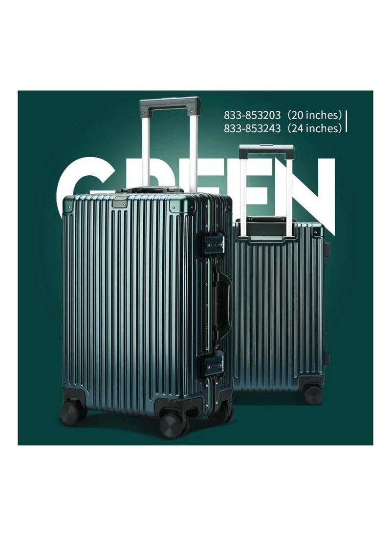 Luggage Set of Checkin and handcarry Baggage aluminum shape 2 Pieces - (10kg/20inch and 20kg/24inch).