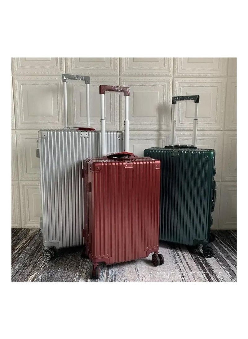 Luggage Set of Checkin and handcarry Baggage aluminum shape 2 Pieces - (10kg/20inch and 20kg/24inch).