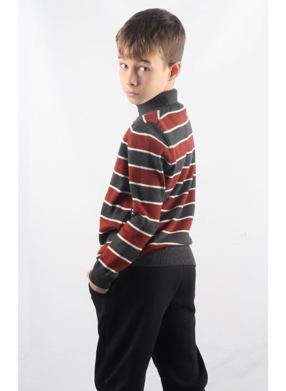 Turtleneck Kids Knitted Sweater C23-7105