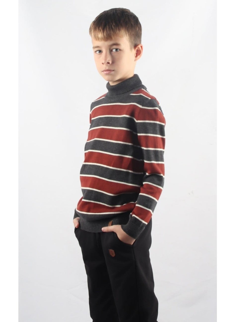 Turtleneck Kids Knitted Sweater C23-7105
