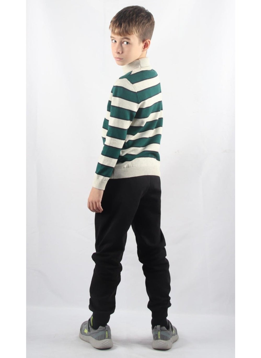Turtleneck Kids Knitted Sweater C23-7105