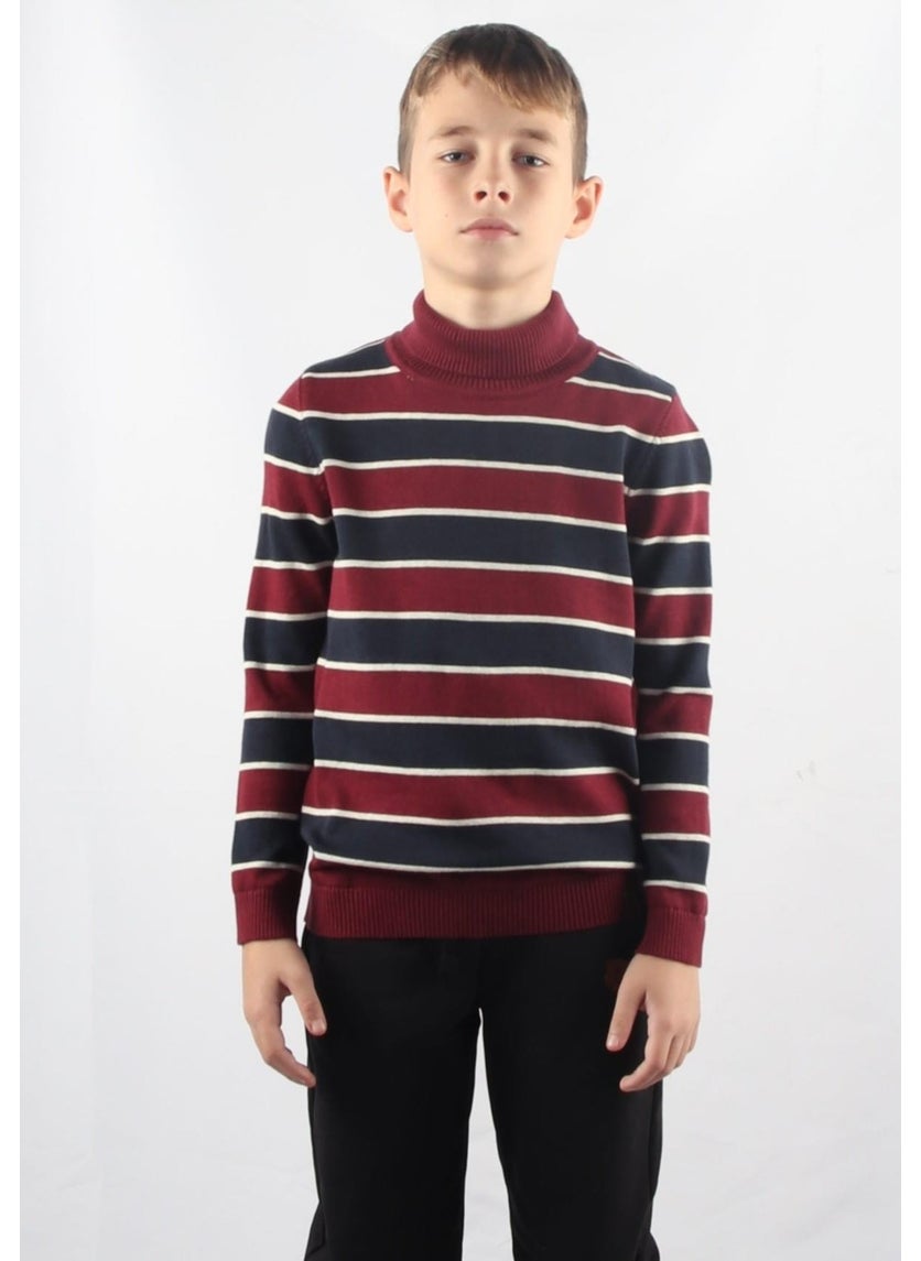 Turtleneck Kids Knitted Sweater C23-7105