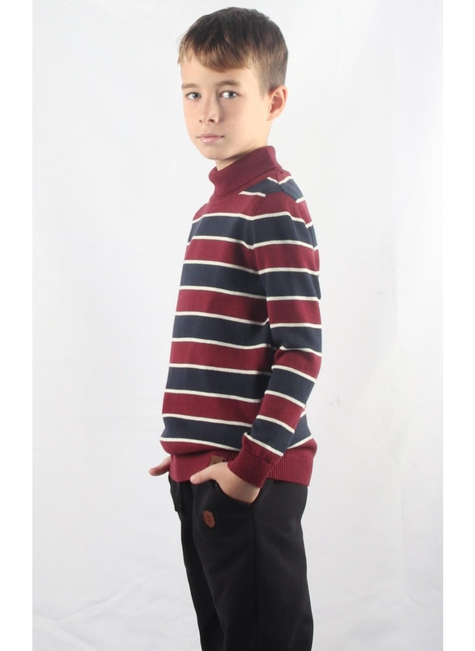 Turtleneck Kids Knitted Sweater C23-7105