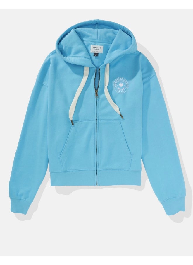 AE Graphic Zip-Up Sweatshirt