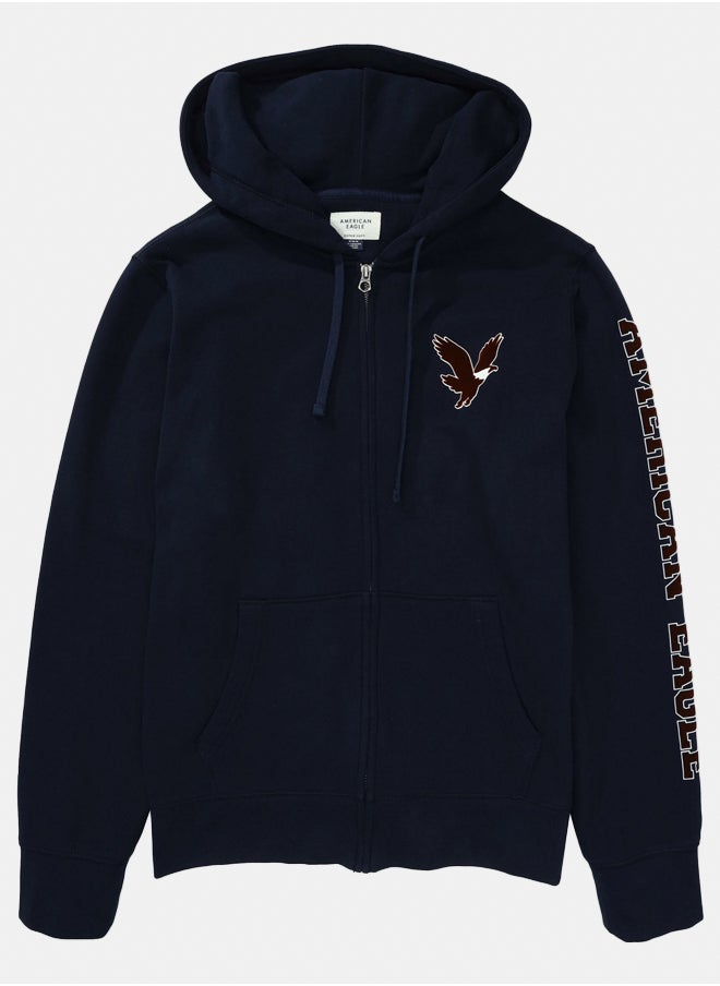 AE Graphic Zip-Up Hoodie