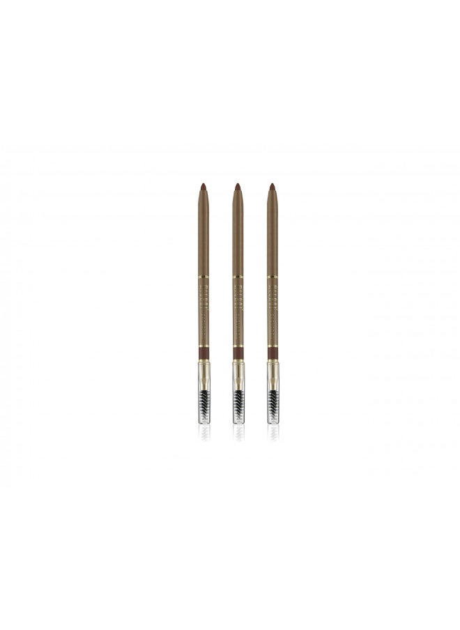 Milani Easy Brow Automatic Pencil, Dark Brown 02 (Pack of 3)