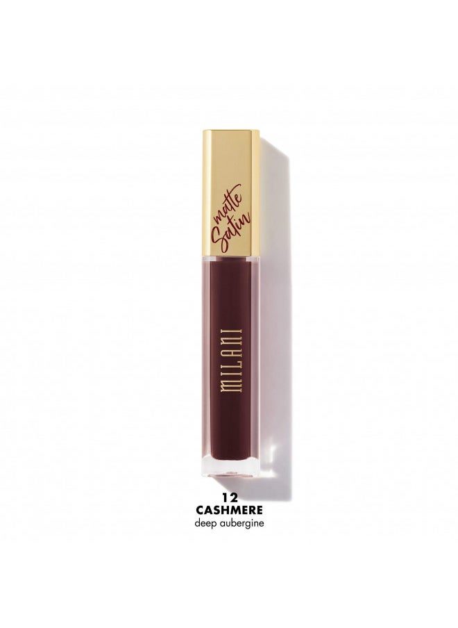 Milani Amore Satin Matte Lip Crème - Cashmere (0.22 Fl. Oz.) Cruelty-Free Nourishing Lip Gloss with a Soft, Full Matte Finish