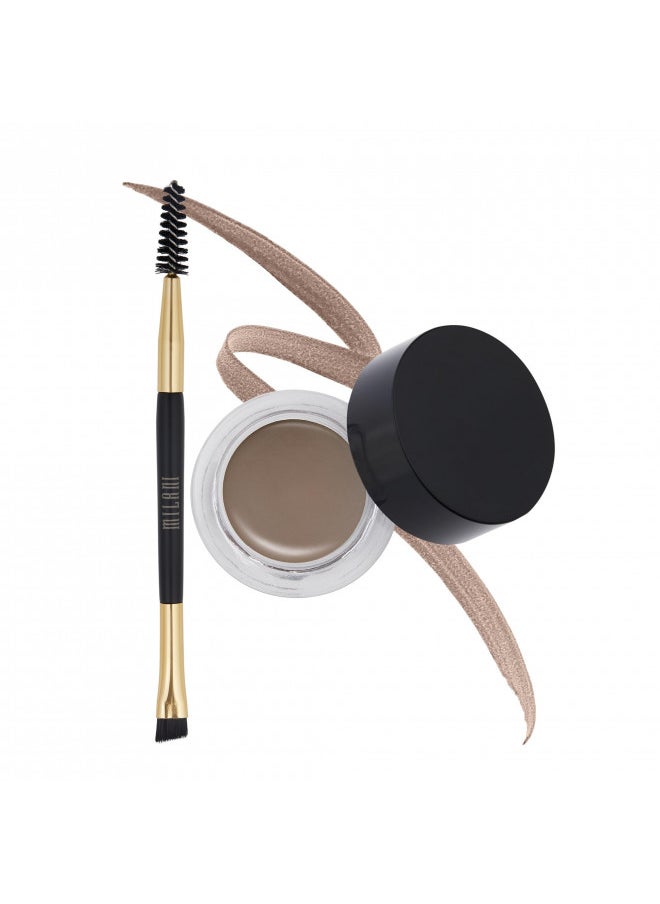 Milani Stay Put Brow Color - Medium Brown (0.09 Ounce) Vegan, Cruelty-Free Eyebrow Color that Fills and Shapes Brows