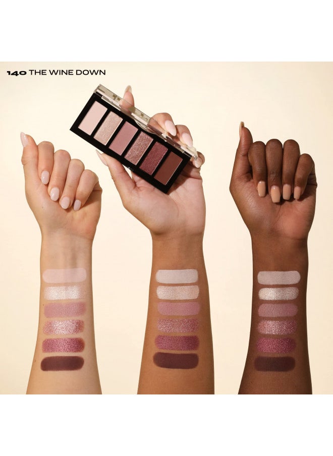 Milani Gilded Mini Eyeshadow Palette with 6 Matte & Shimmer Hues - The Wine Down