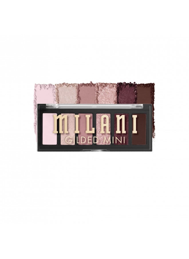 Milani Gilded Mini Eyeshadow Palette with 6 Matte & Shimmer Hues - The Wine Down