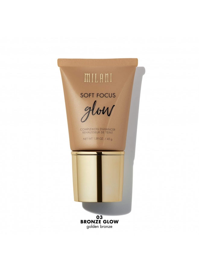 Milani Soft Focus Glow Complexion Enhancer - Bronze Glow (1.59 Ounce) Vegan, Cruelty-Free Liquid Highlighter that Brightens Skin & Diffuses Fine Lines