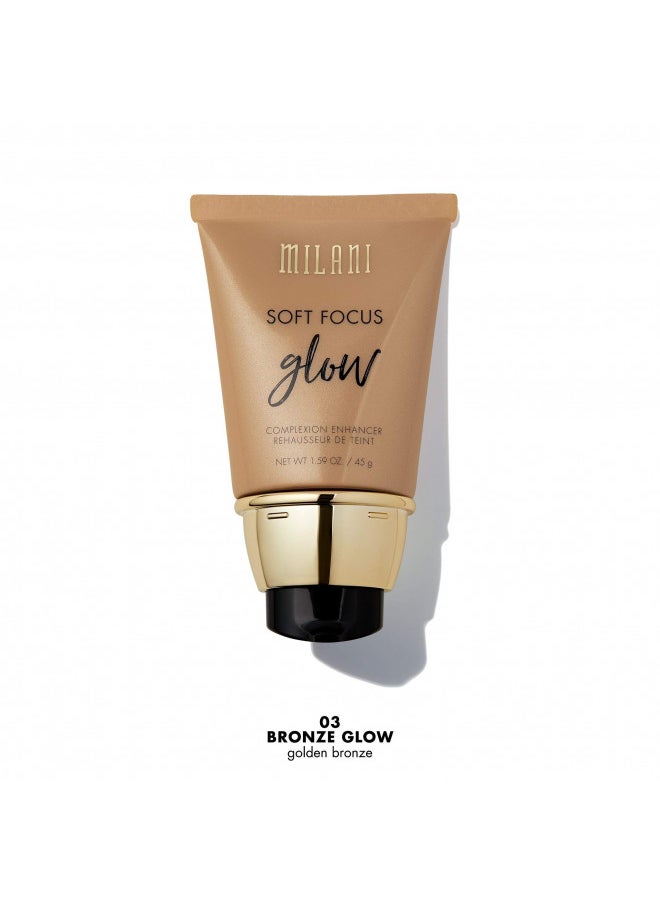 Milani Soft Focus Glow Complexion Enhancer - Bronze Glow (1.59 Ounce) Vegan, Cruelty-Free Liquid Highlighter that Brightens Skin & Diffuses Fine Lines