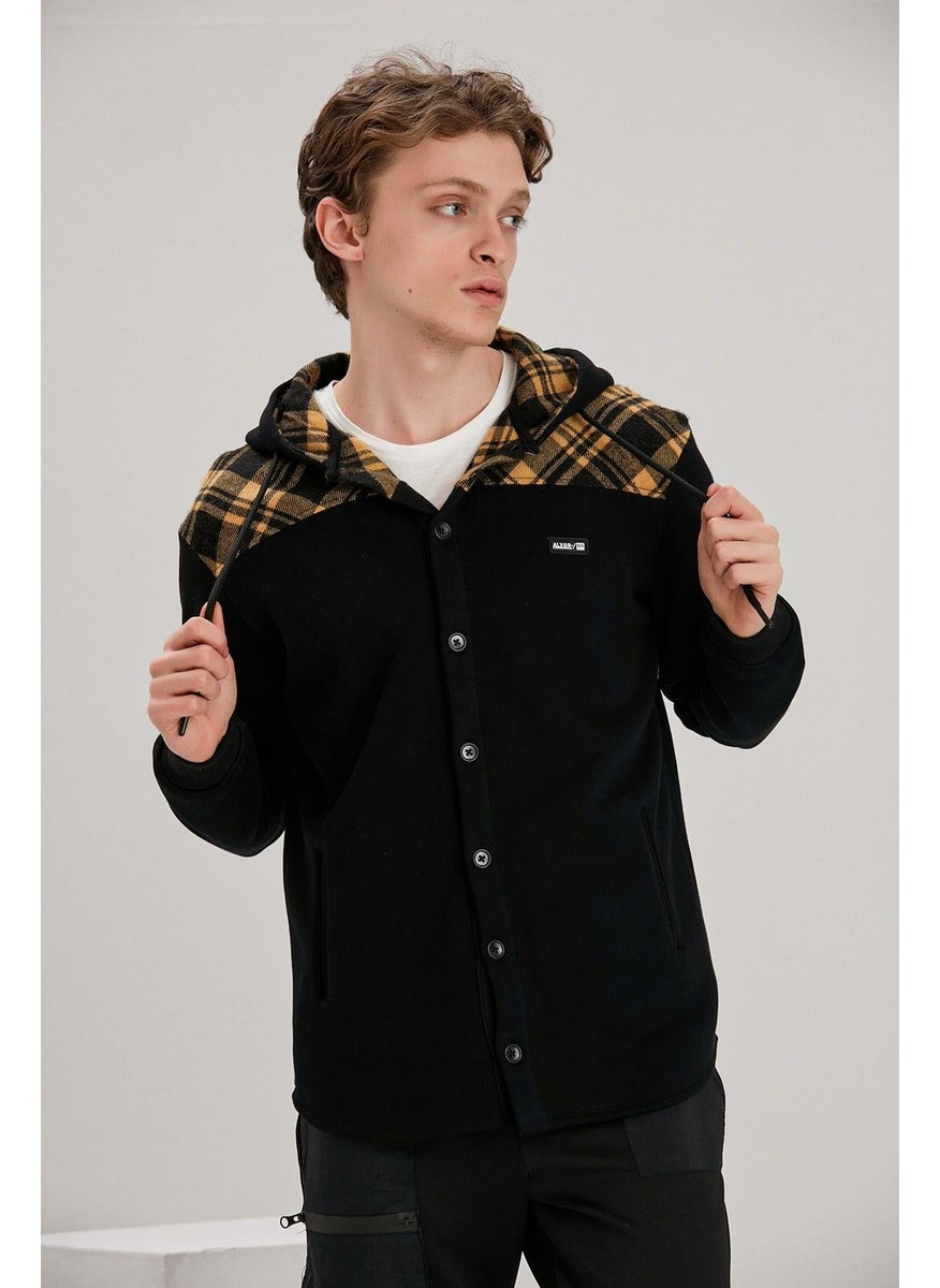 Alexandergardi Plaid Detailed Buttoned Sweatshirt (E22-61500)