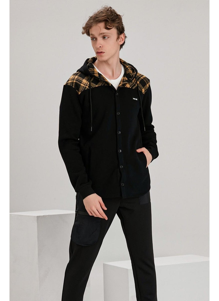 Alexandergardi Plaid Detailed Buttoned Sweatshirt (E22-61500)