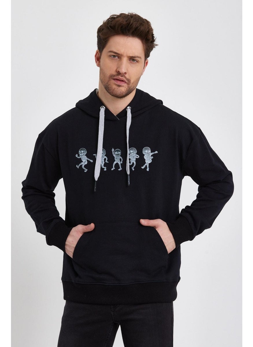 Printed Hooded Sweatshirt (E22-757A-02)