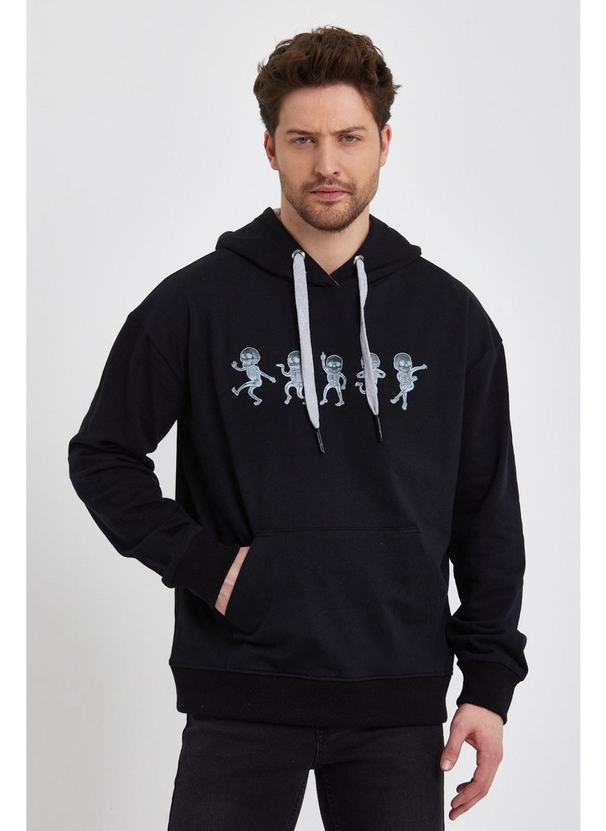 Printed Hooded Sweatshirt (E22-757A-02)