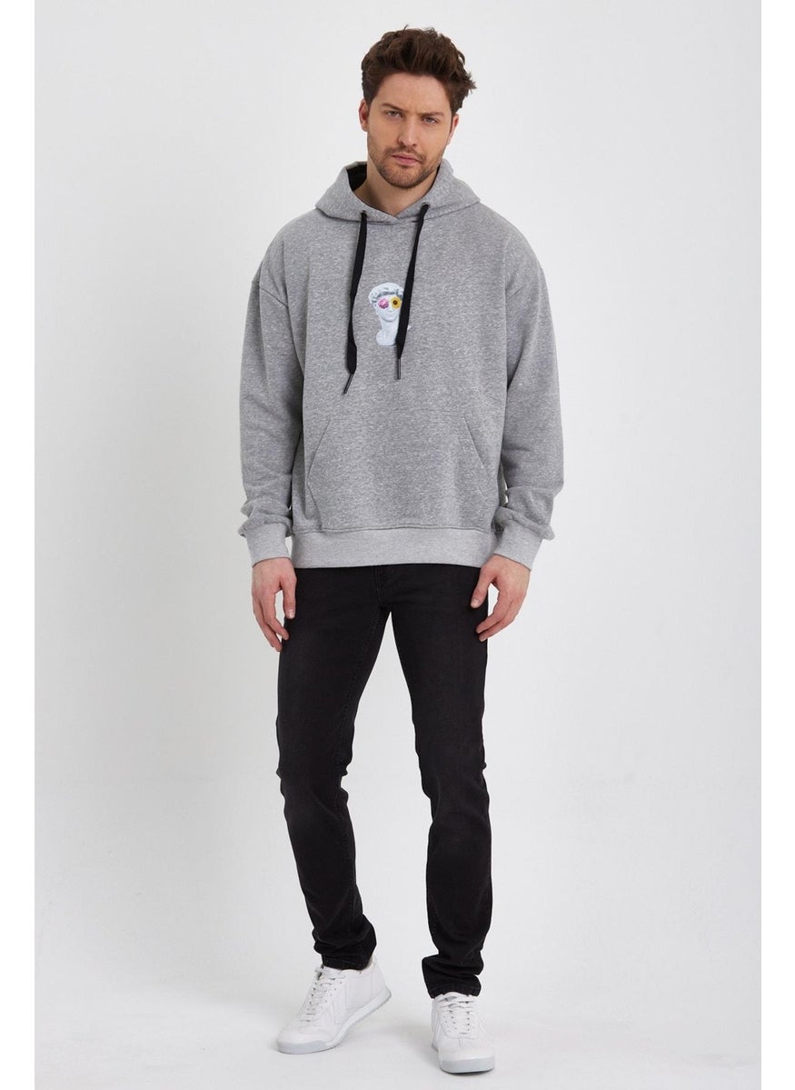 Printed Hooded Sweatshirt (E22-757A-04)