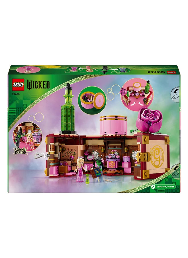 Wicked Glinda & Elphaba's Dormitory Set, Building Toy for 8 Plus Year Old Girls & Boys, with 2 Mini-Dolls for Imaginative Play, Gift for Kids Who Love Doll’s Houses, and Fans of the Movie 75683