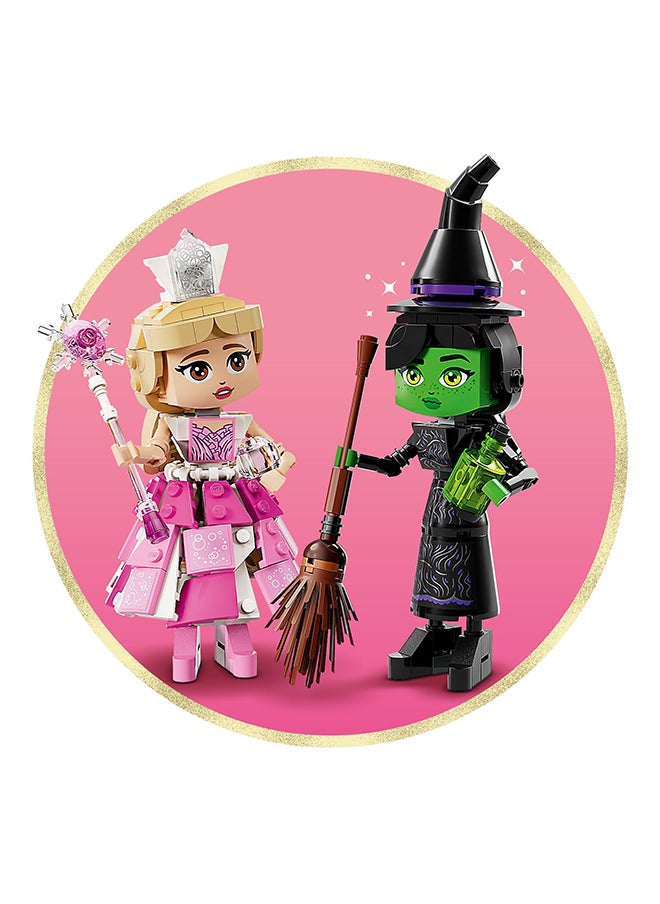 Wicked Elphaba & Glinda Figures, Building Toy Set for 10 Plus Year Old Girls and Boys, with Buildable Characters and a Broom, Wizard of Oz-Themed Gift for Kids and Fans of the Movie 75682