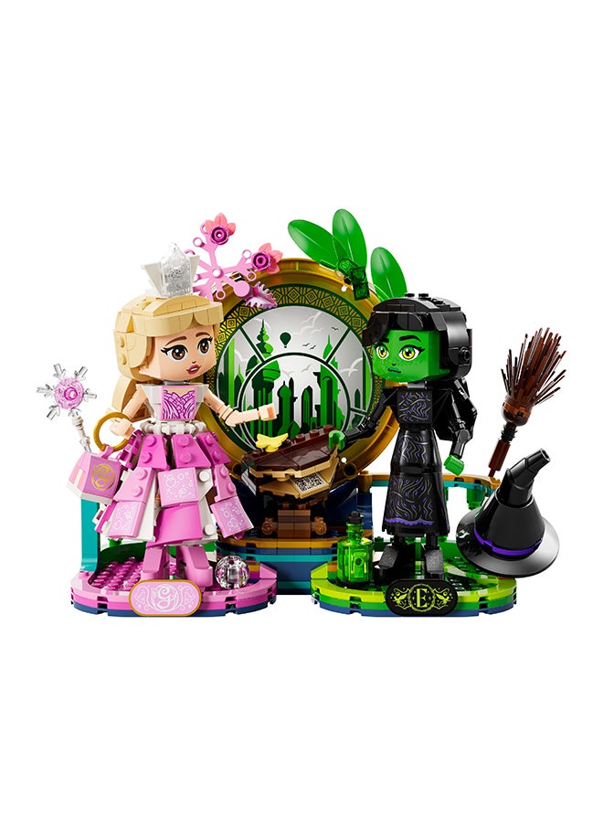 Wicked Elphaba & Glinda Figures, Building Toy Set for 10 Plus Year Old Girls and Boys, with Buildable Characters and a Broom, Wizard of Oz-Themed Gift for Kids and Fans of the Movie 75682