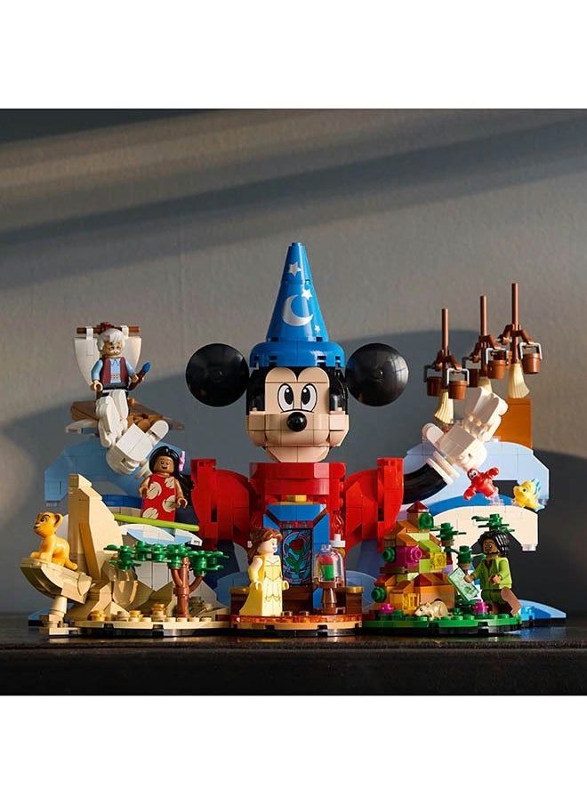 LEGO Ideas Magic of Disney Set, Collectible Model Kit for Adults to Build Featuring Mickey Mouse, Simba and Other Characters, Great for Home Office Decor, Nostalgic Gift for Women & Men 21352