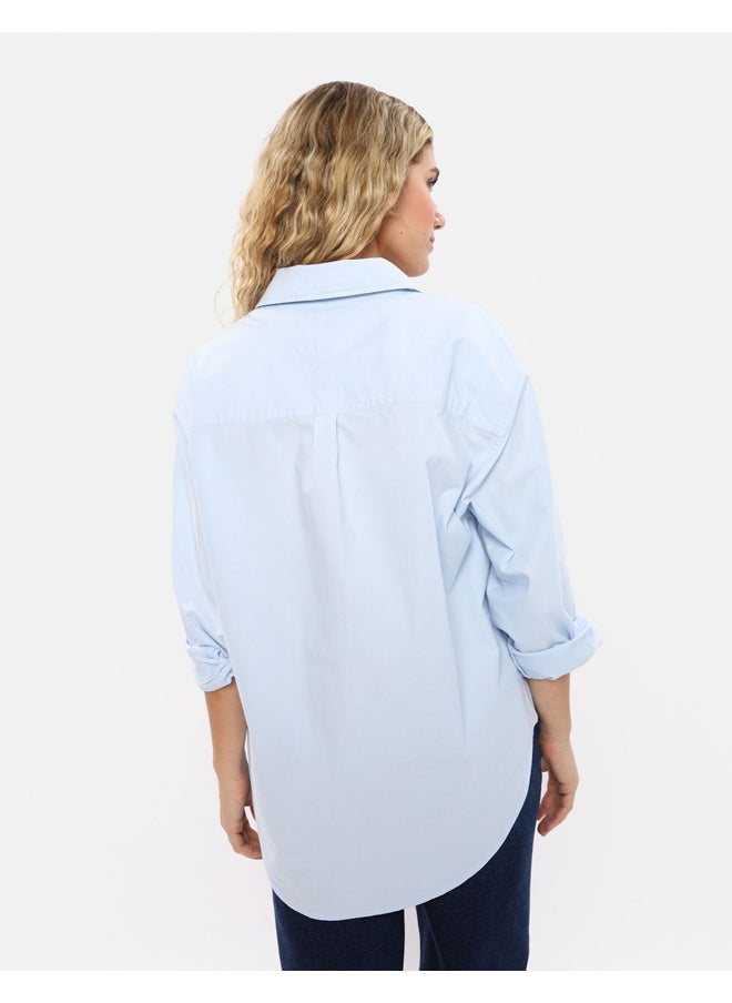 AE Oversized Oxford Button-Up Shirt