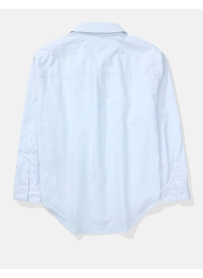 AE Oversized Oxford Button-Up Shirt