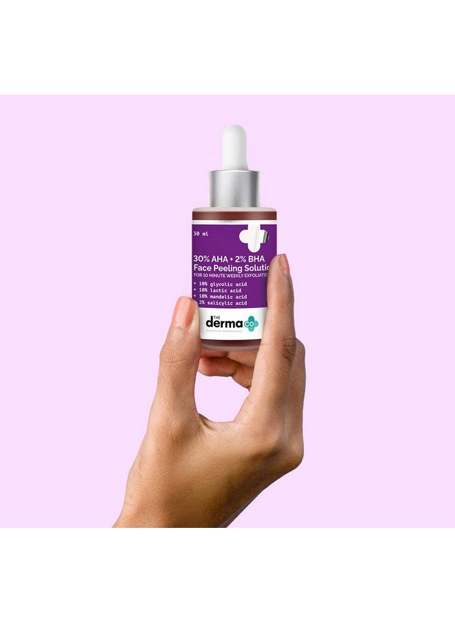 30% Aha + 2% Bha Peeling Solution For Face 30 Ml