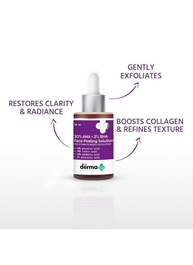 30% Aha + 2% Bha Peeling Solution For Face 30 Ml