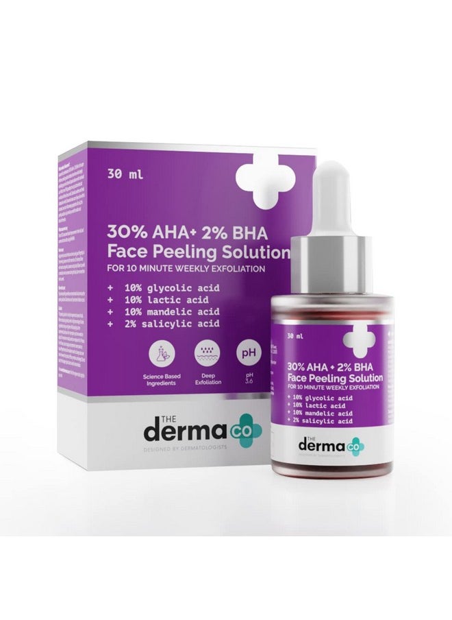 30% Aha + 2% Bha Peeling Solution For Face 30 Ml