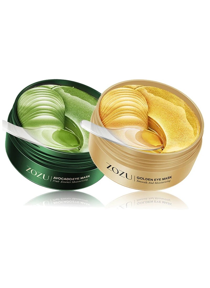 Avocado Golden Collagen Eye Mask Anti Dark Circles Eye Bags Moisturizing Firming Eye Patches Skin Care Products