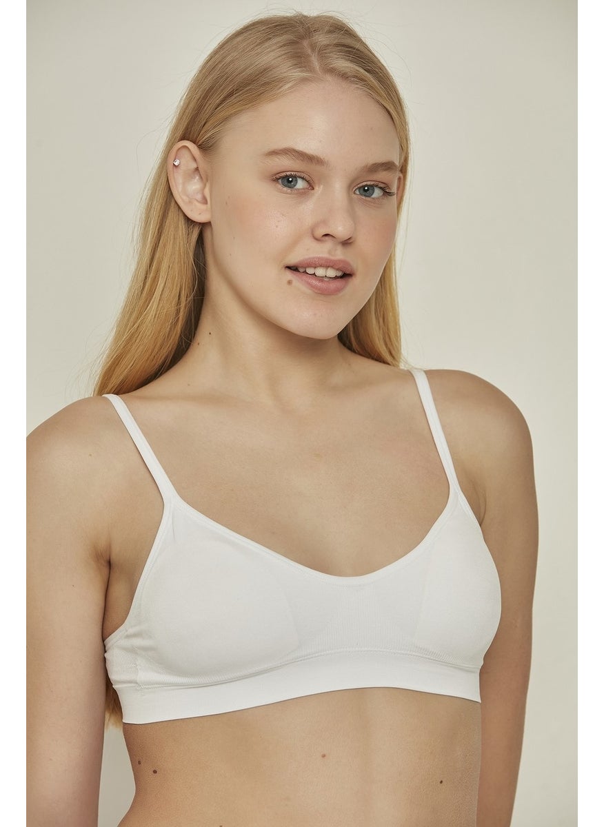 C14020 Padded Strap Bra White