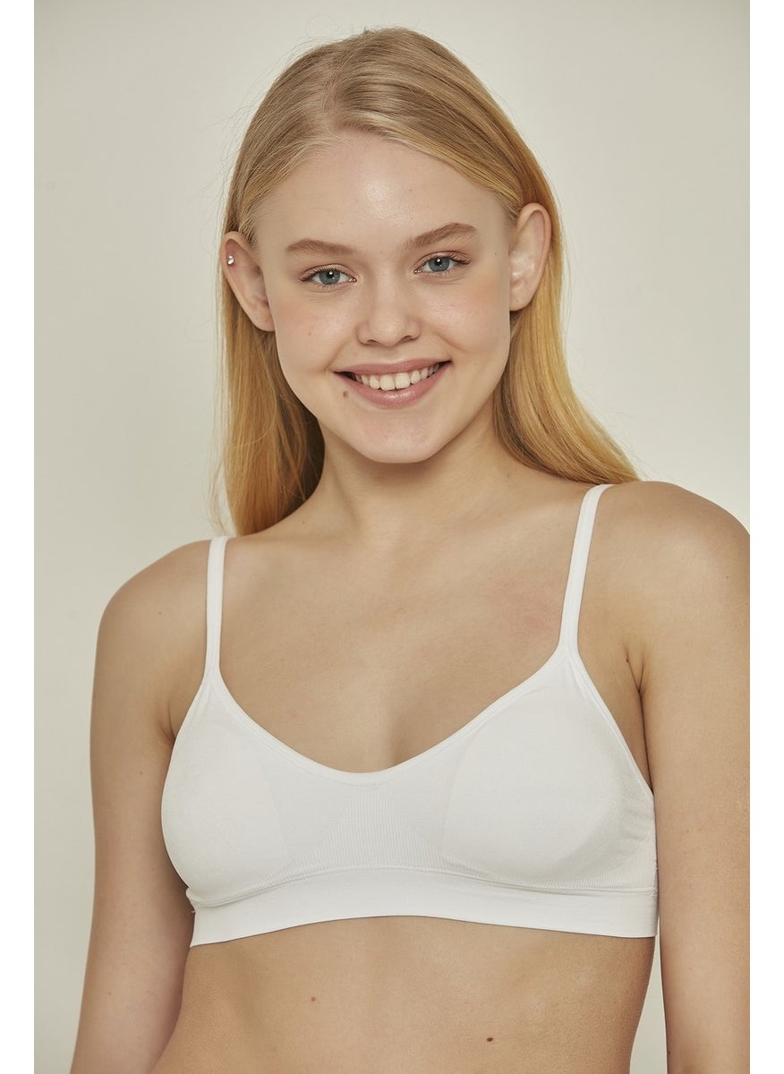 C14020 Padded Strap Bra White